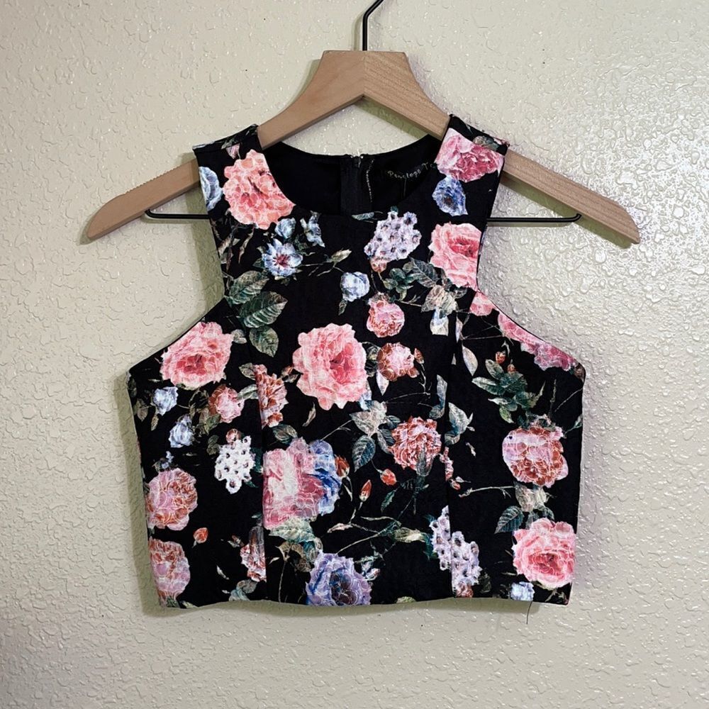 Penelope Tree | floral print crop top
